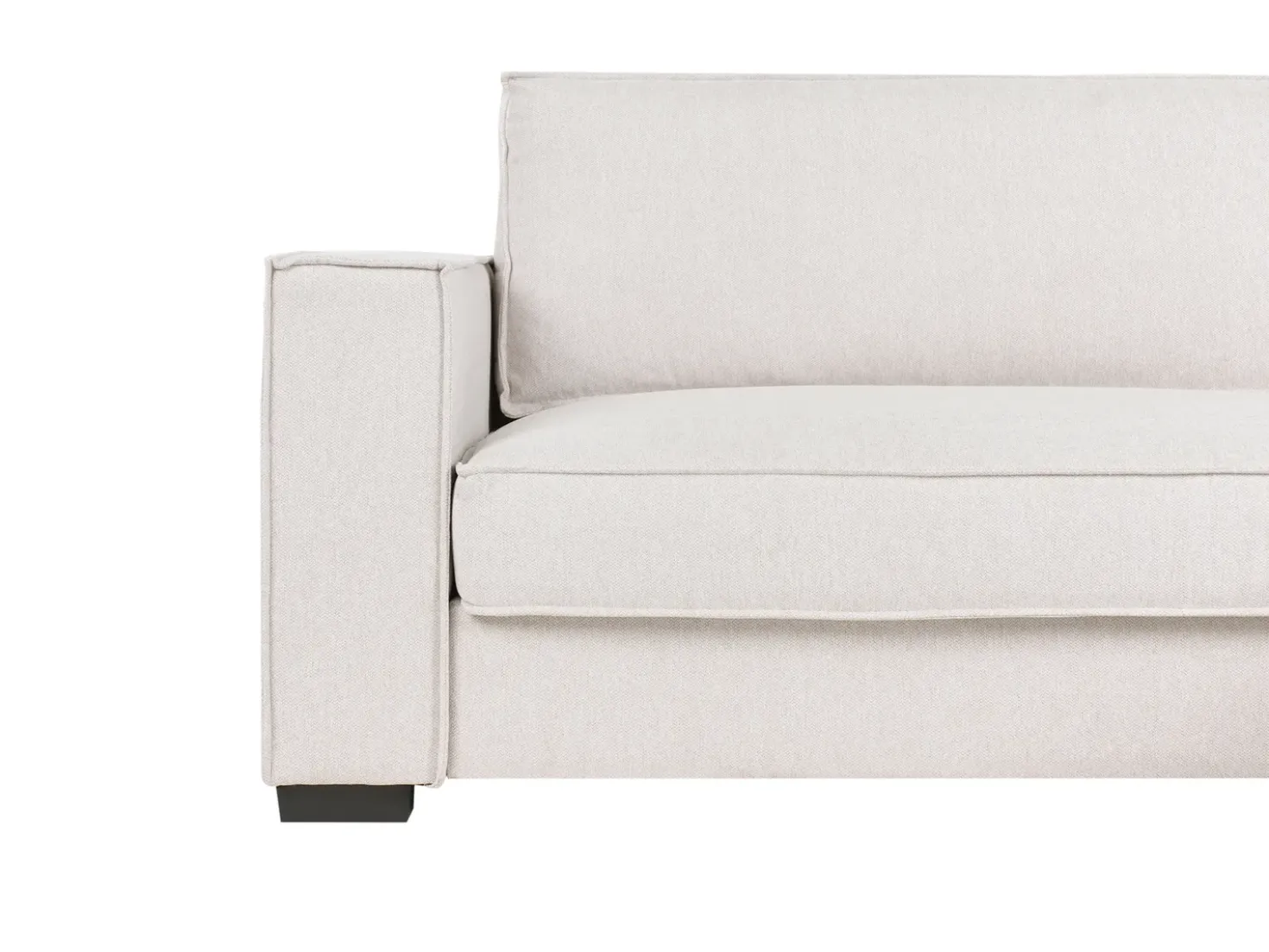 Divano angolare RENDERS Tessuto Beige chiaro Lato Sinistro