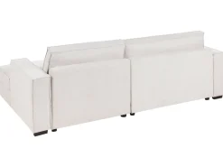 Divano angolare RENDERS Tessuto Beige chiaro Lato Sinistro
