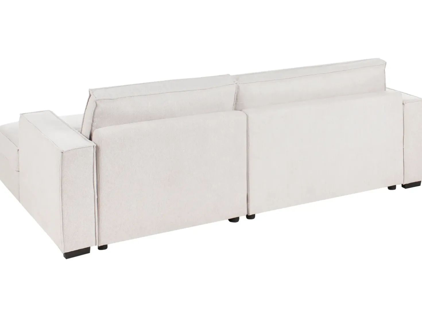 Divano angolare RENDERS Tessuto Beige chiaro Lato Sinistro