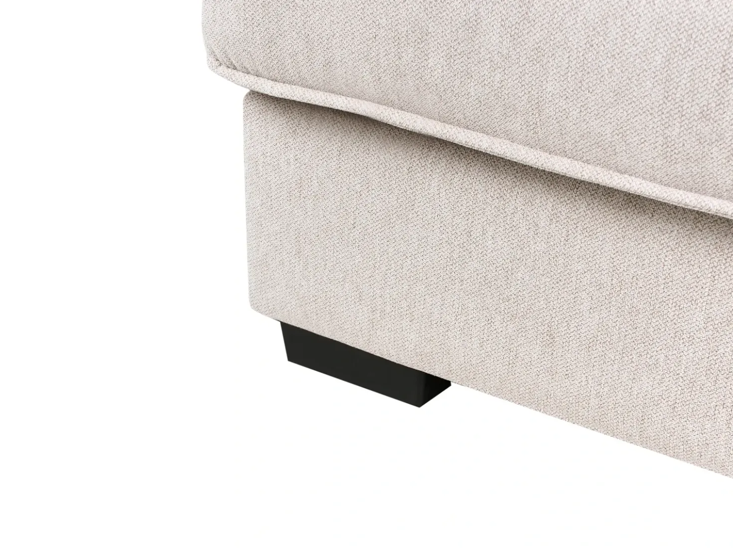 Divano angolare RENDERS Tessuto Beige chiaro Lato Sinistro
