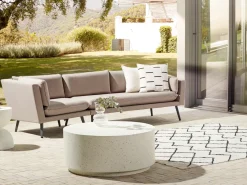 Divano da giardino 3 posti LORETELLO Lato Sinistro Beige