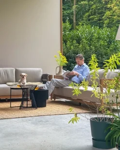 Divano da giardino 3 posti SAMPIERI Metallo Marrone chiaro