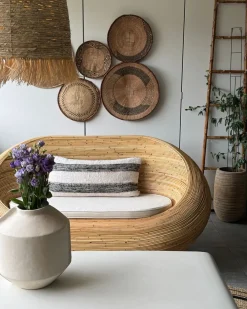 Divano da giardino 2 posti MAIORI Rattan Naturale