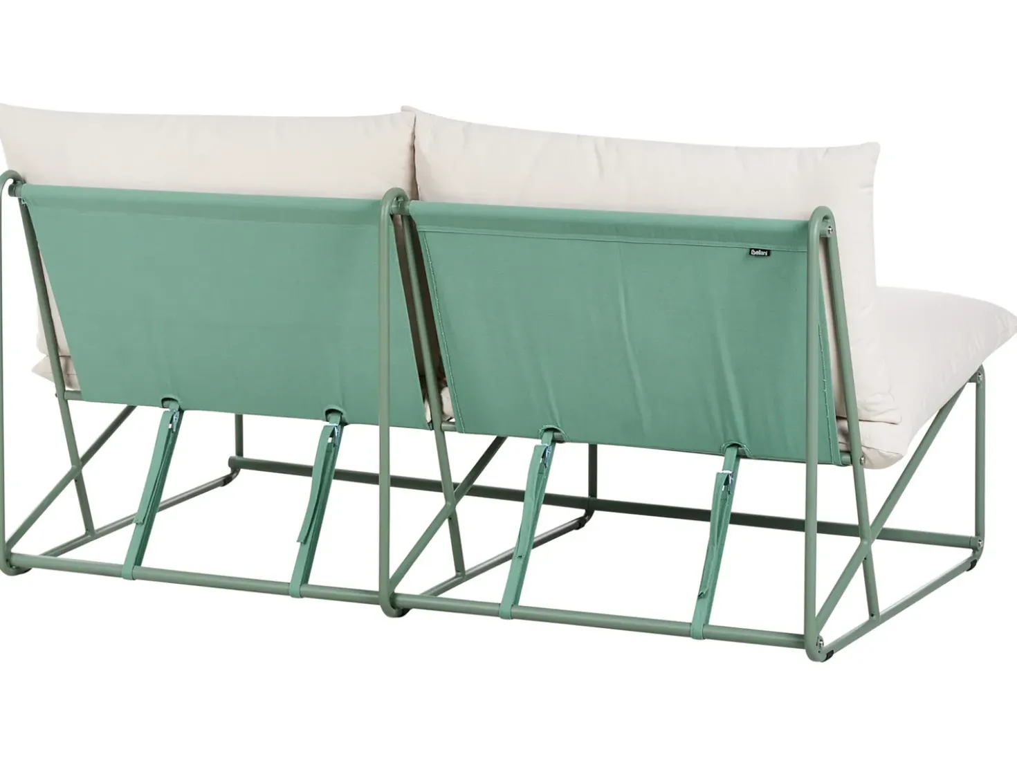 Divano da giardino 2 posti PICO Metallo Verde