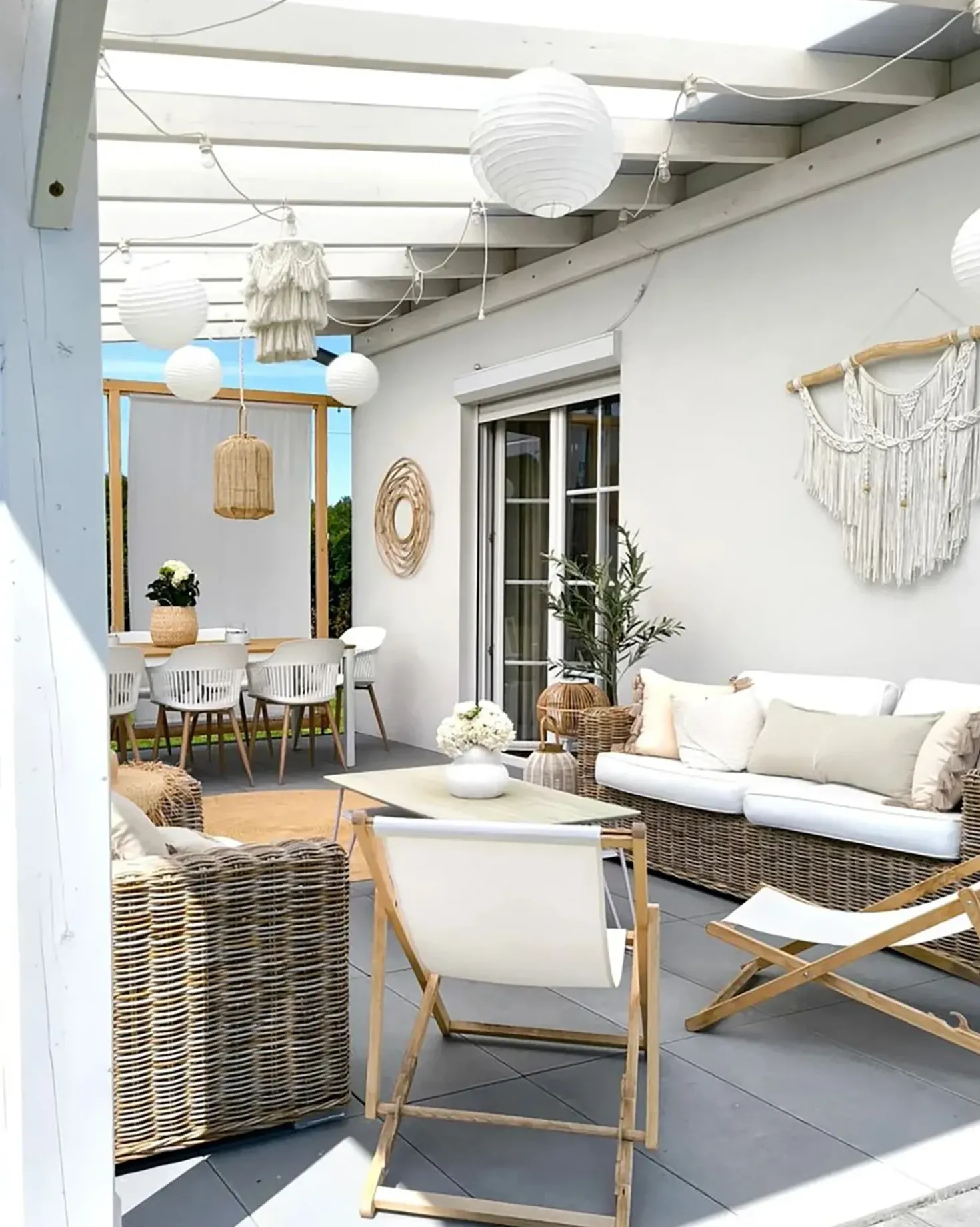 Divano da giardino 2 posti ARDEA Rattan Marrone chiaro