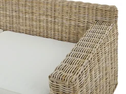 Divano da giardino 2 posti ARDEA Rattan Marrone chiaro