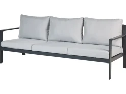 Divano da giardino 3 posti KIATO Metallo Grigio chiaro