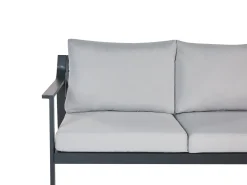 Divano da giardino 3 posti KIATO Metallo Grigio chiaro