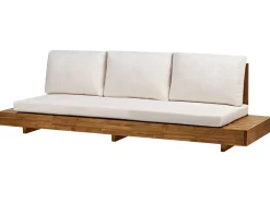 Divano da giardino 3 posti MARETTIMO Legno di acacia certificato Marrone