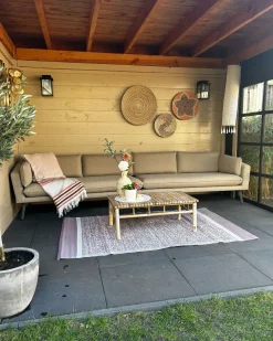 Divano da giardino 4 posti LORETELLO Beige