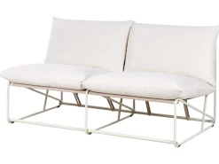 Divano da giardino 2 posti PICO Metallo Beige chiaro