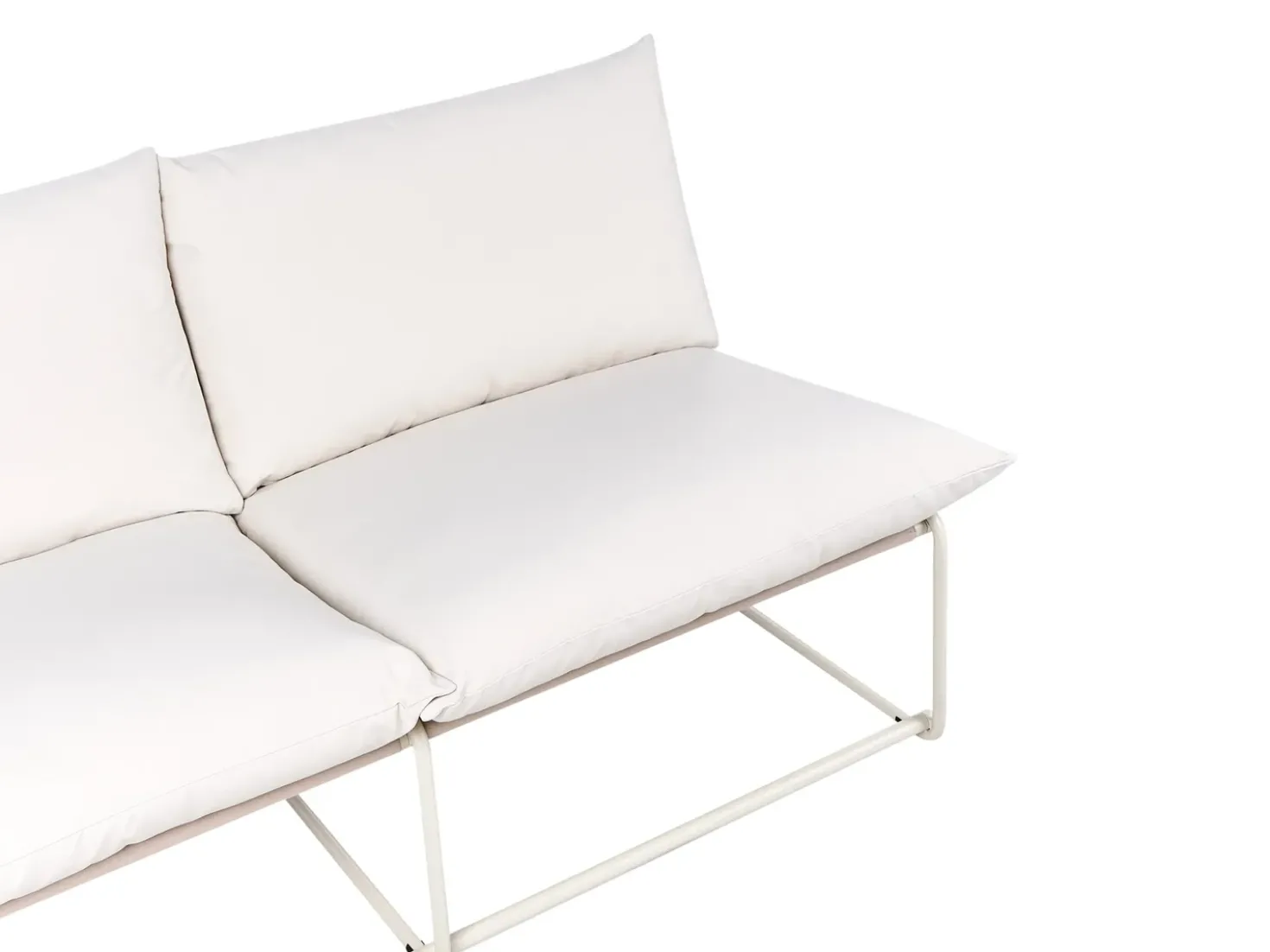 Divano da giardino 2 posti PICO Metallo Beige chiaro