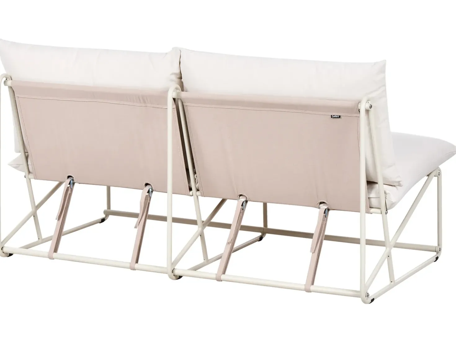 Divano da giardino 2 posti PICO Metallo Beige chiaro