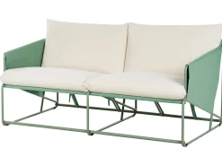 Divano da giardino 2 posti PONTE Metallo Verde