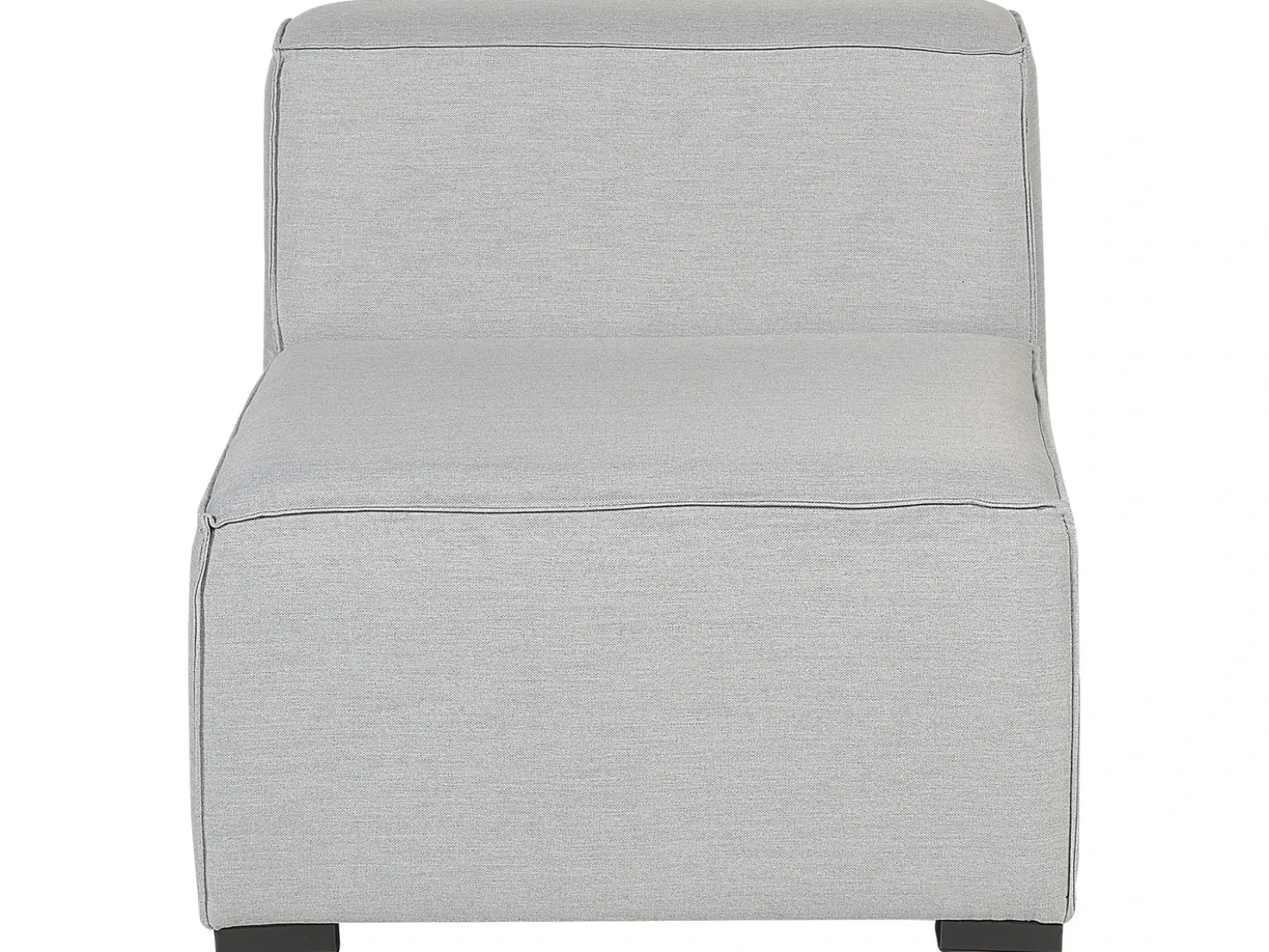Divano da giardino con pouf 4 posti AREZZO Modulare Grigio chiaro