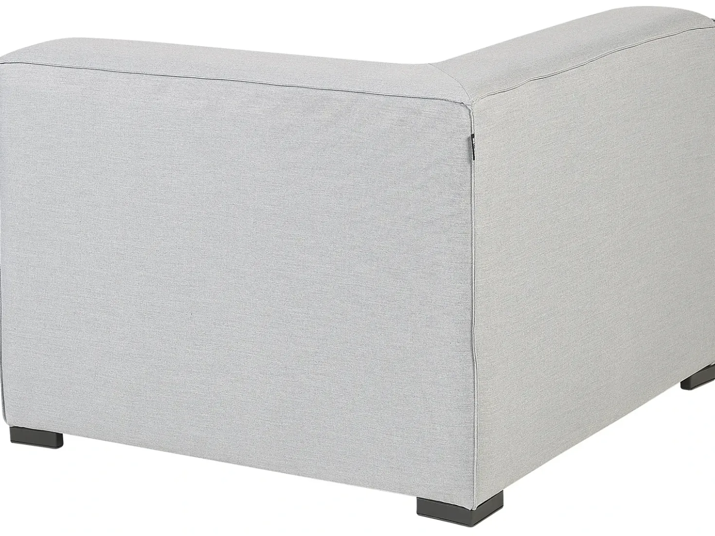 Divano da giardino con pouf 4 posti AREZZO Modulare Grigio chiaro