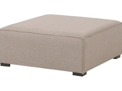 Divano da giardino con pouf 4 posti AREZZO Modulare Beige