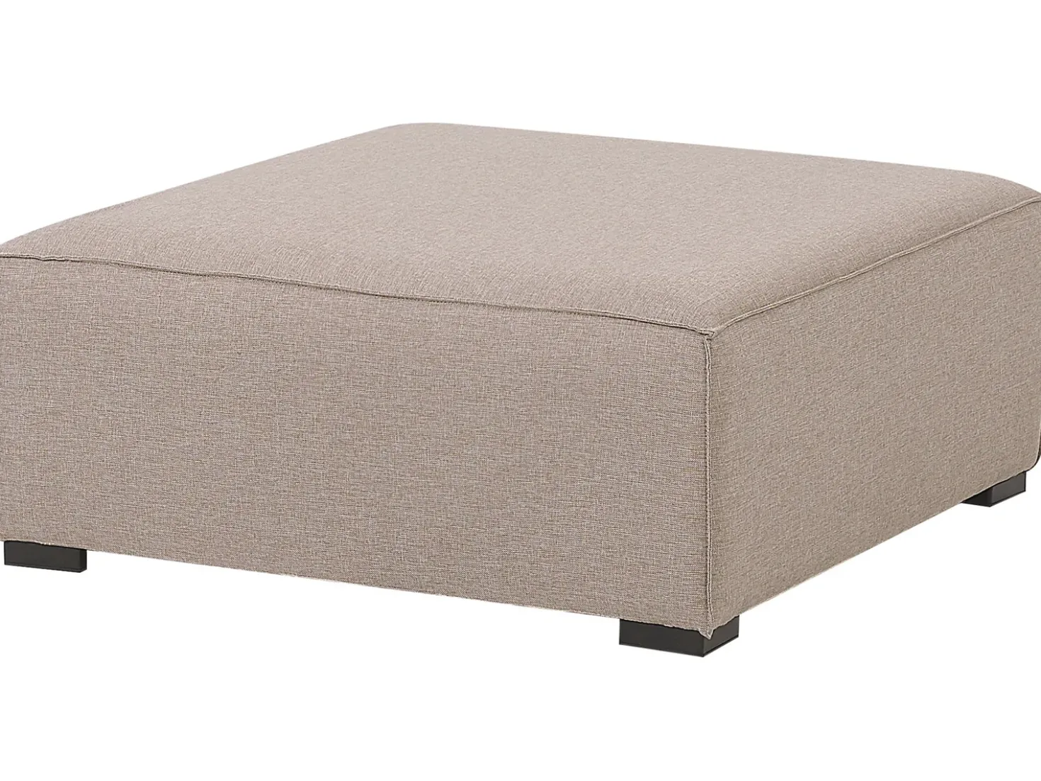 Divano da giardino con pouf 4 posti AREZZO Modulare Beige
