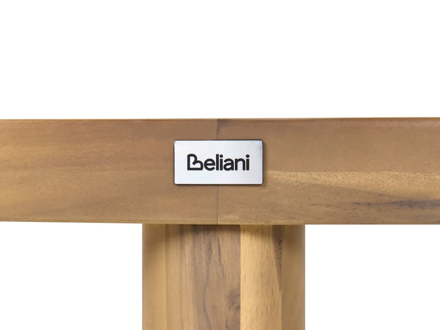 Divano da giardino con tavolo 4 posti NUMANA Legno d'acacia Bianco sporco