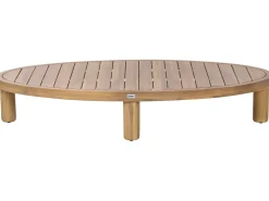 Divano da giardino con tavolo 4 posti NUMANA Legno d'acacia Bianco sporco