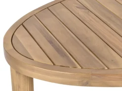 Divano da giardino con tavolo 4 posti NUMANA Legno d'acacia Bianco sporco