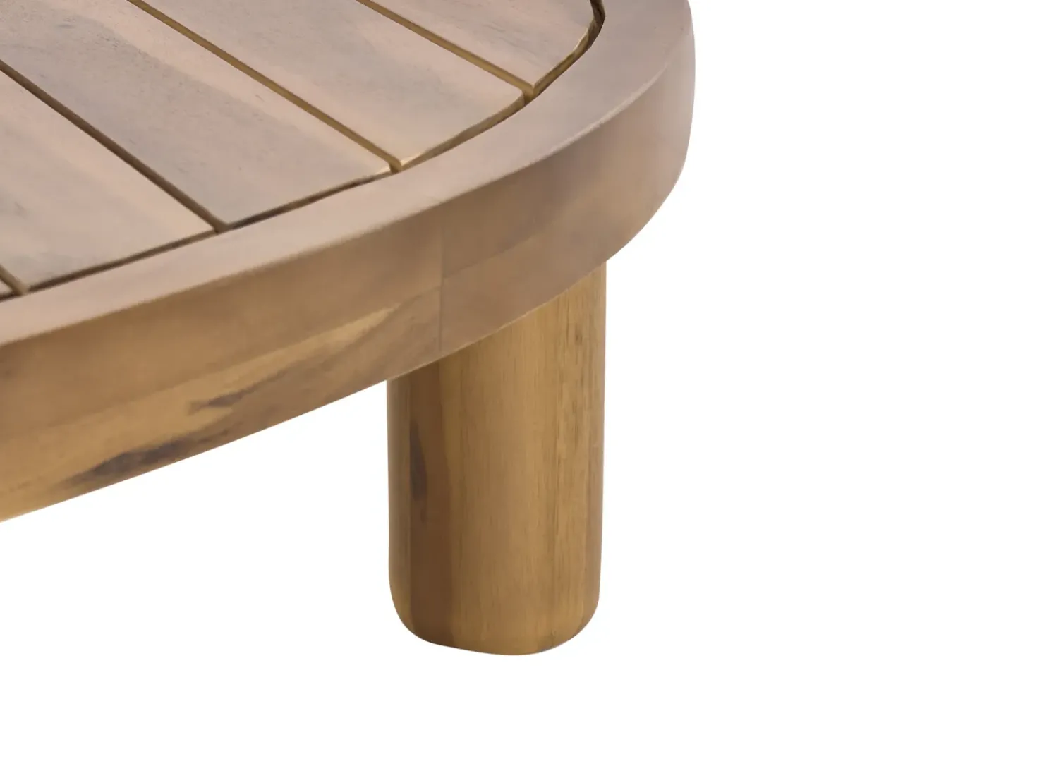 Divano da giardino con tavolo 4 posti NUMANA Legno d'acacia Bianco sporco