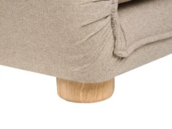 Divano letto 2 posti ABISKO Lino sintetico Beige