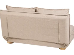 Divano letto 2 posti ABISKO Lino sintetico Beige
