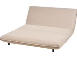 Divano letto 2 posti ABISKO Lino sintetico Beige