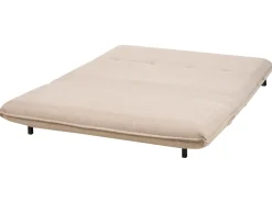 Divano letto 2 posti ABISKO Lino sintetico Beige