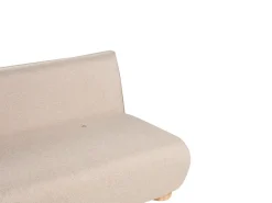 Divano letto 2 posti ABISKO Lino sintetico Beige
