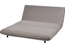 Divano letto 2 posti ABISKO Lino sintetico Grigio scuro