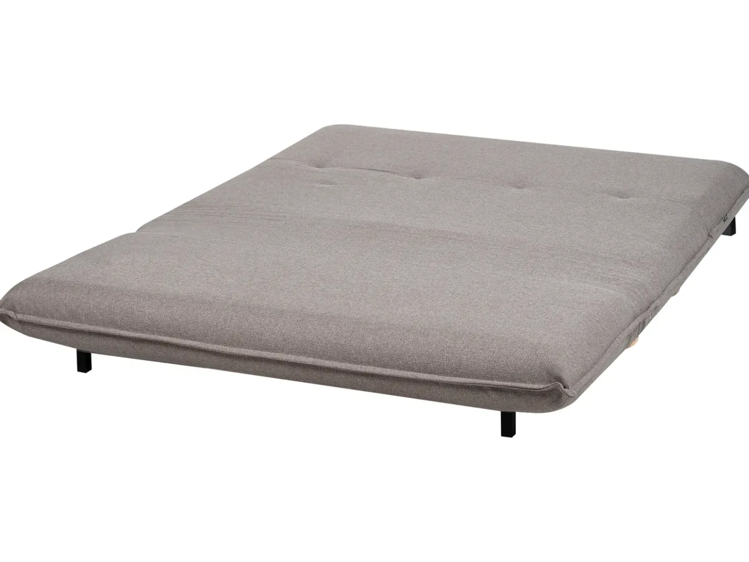 Divano letto 2 posti ABISKO Lino sintetico Grigio scuro