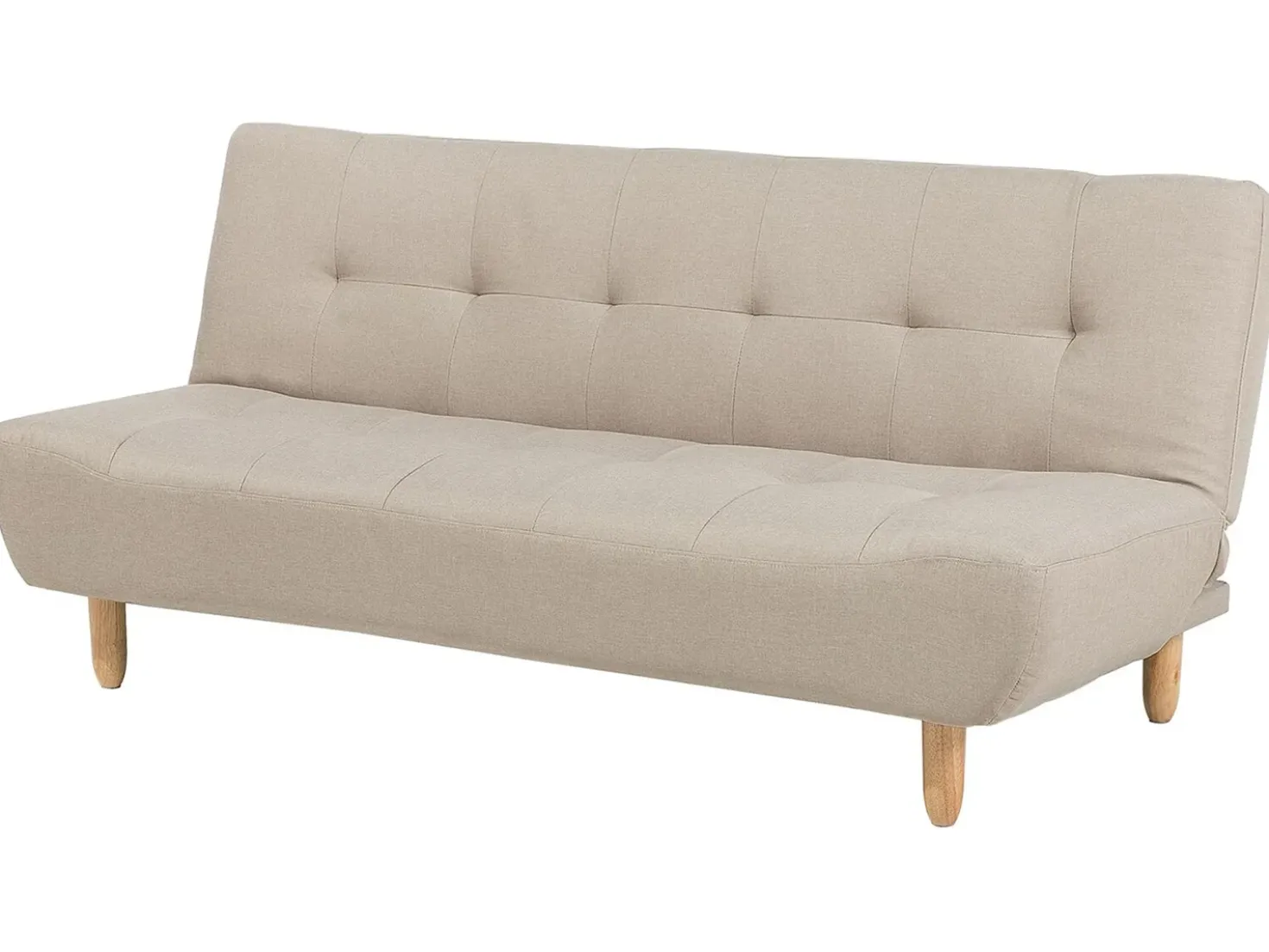Divano letto 3 posti ALSTEN Tessuto Beige
