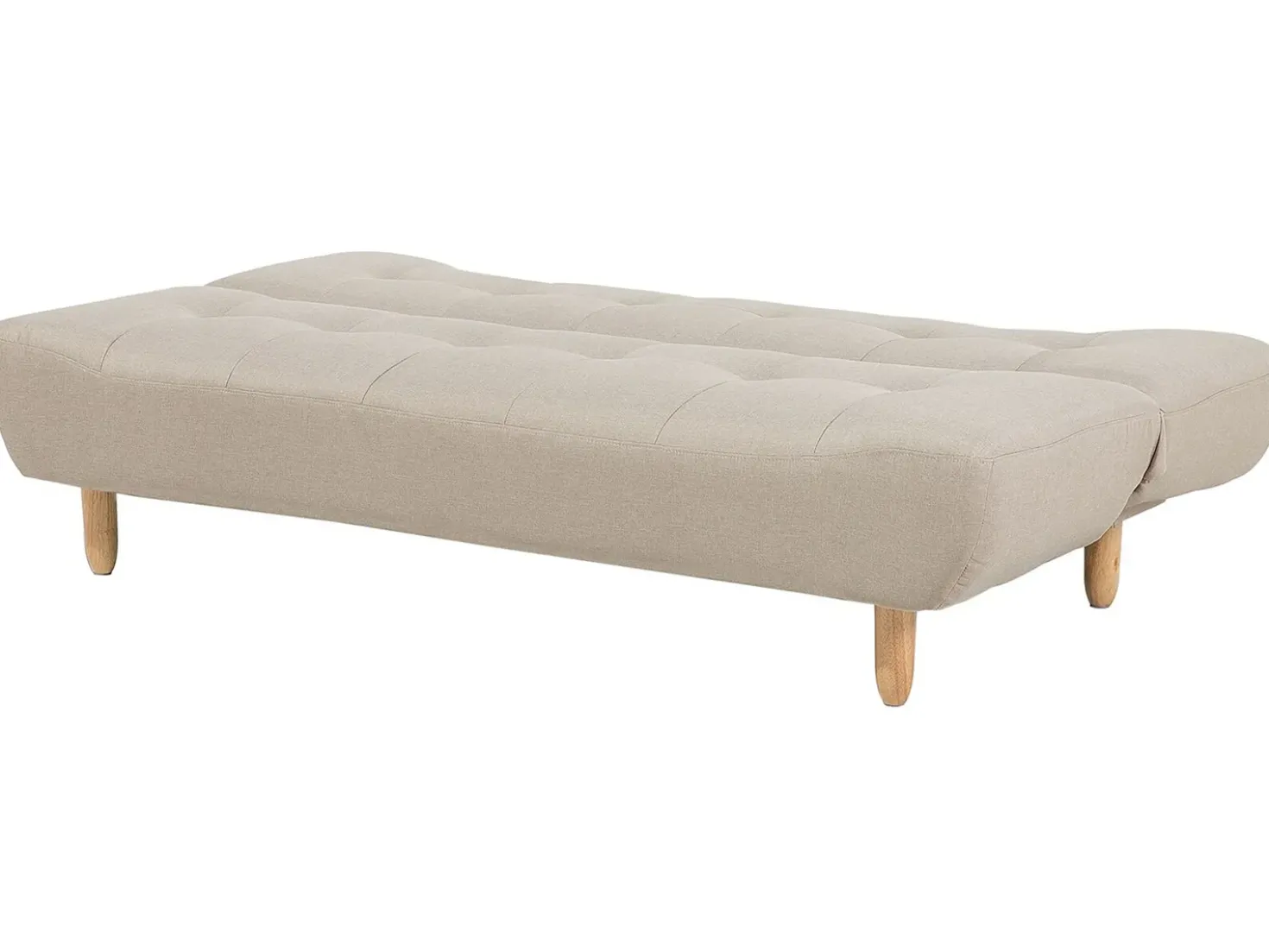 Divano letto 3 posti ALSTEN Tessuto Beige