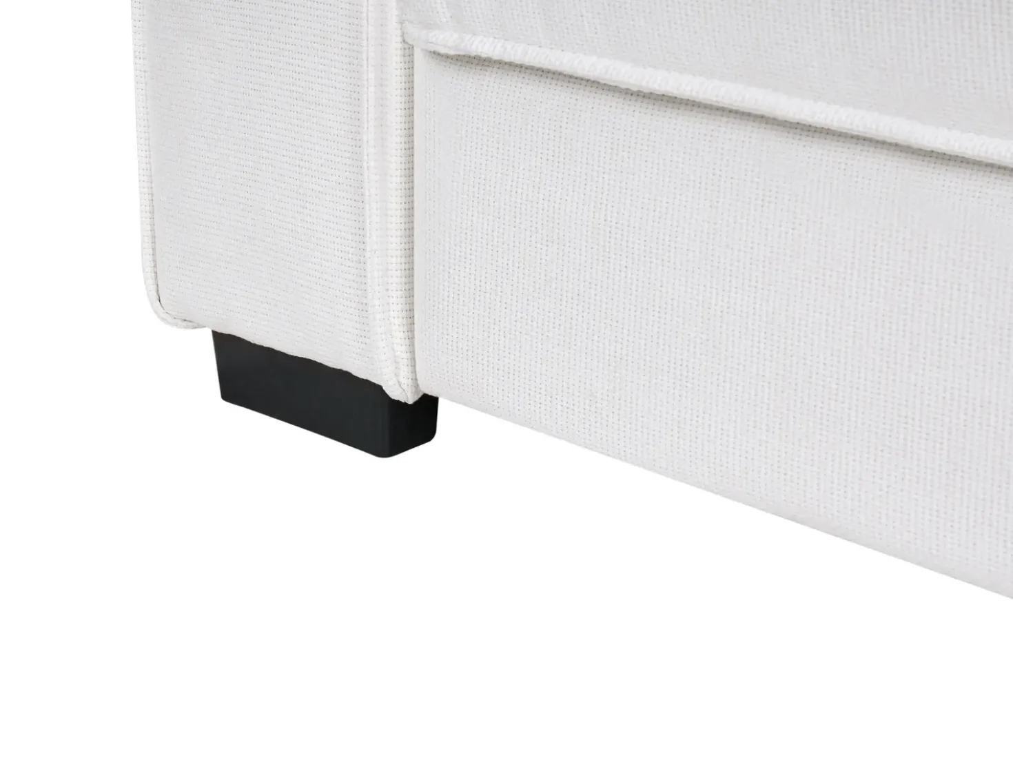 Divano letto 3 posti AROLE Tessuto Bianco