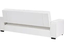 Divano letto 3 posti AROLE Tessuto Bianco