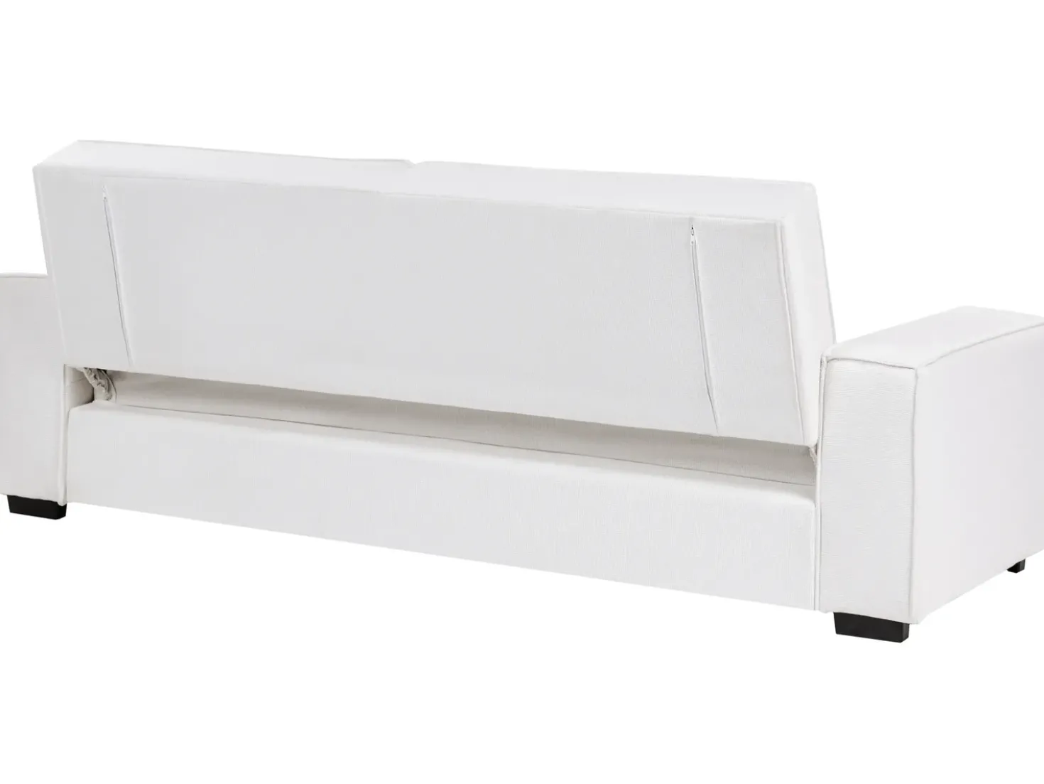 Divano letto 3 posti AROLE Tessuto Bianco