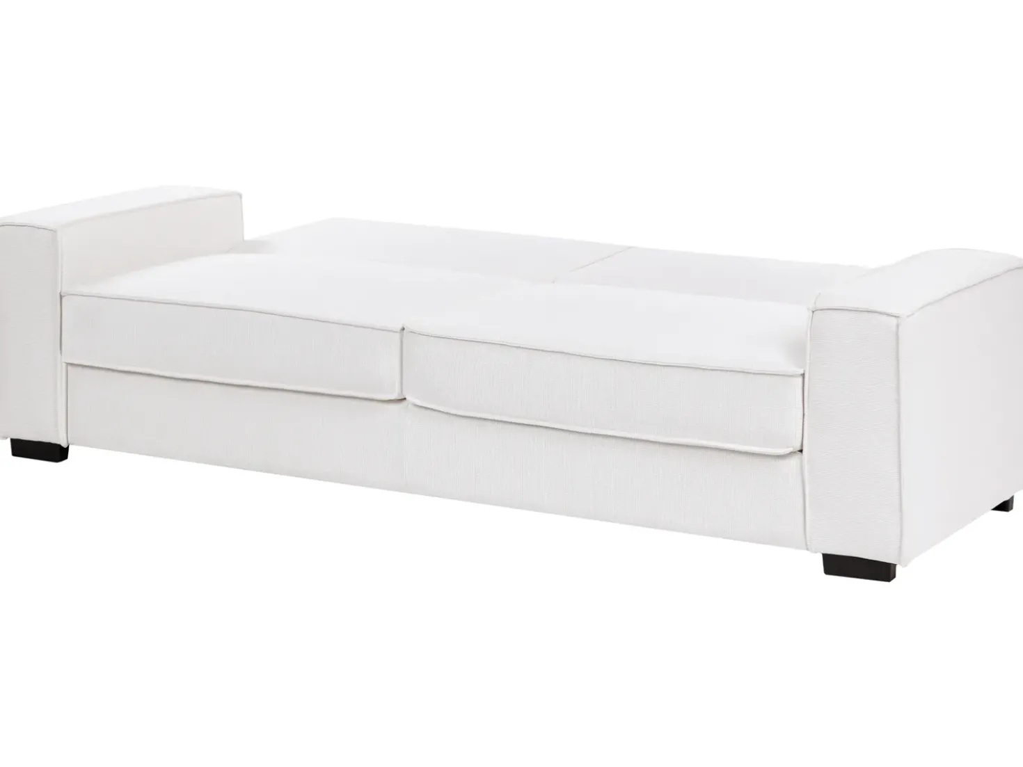 Divano letto 3 posti AROLE Tessuto Bianco