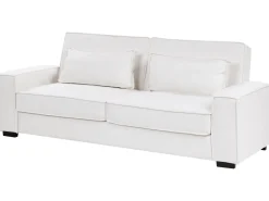 Divano letto 3 posti AROLE Tessuto Bianco