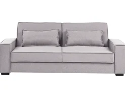 Divano letto 3 posti AROLE Tessuto Grigio