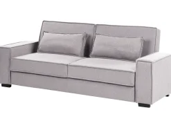 Divano letto 3 posti AROLE Tessuto Grigio