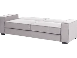 Divano letto 3 posti AROLE Tessuto Grigio