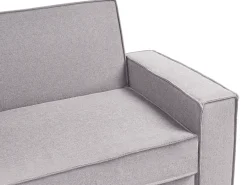 Divano letto 3 posti AROLE Tessuto Grigio
