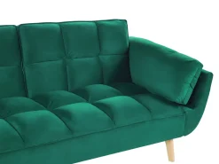 Divano letto 3 posti ASBY Velluto Verde