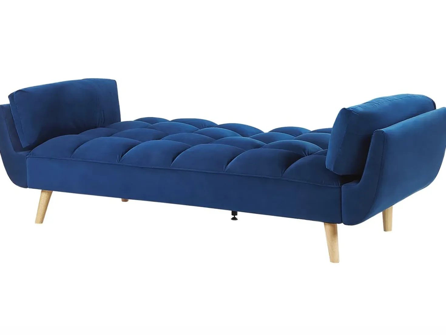 Divano letto 3 posti ASBY Velluto Blu marino