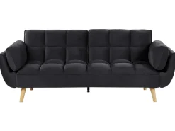 Divano letto 3 posti ASBY Velluto Nero