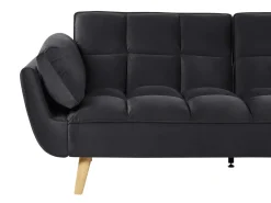 Divano letto 3 posti ASBY Velluto Nero