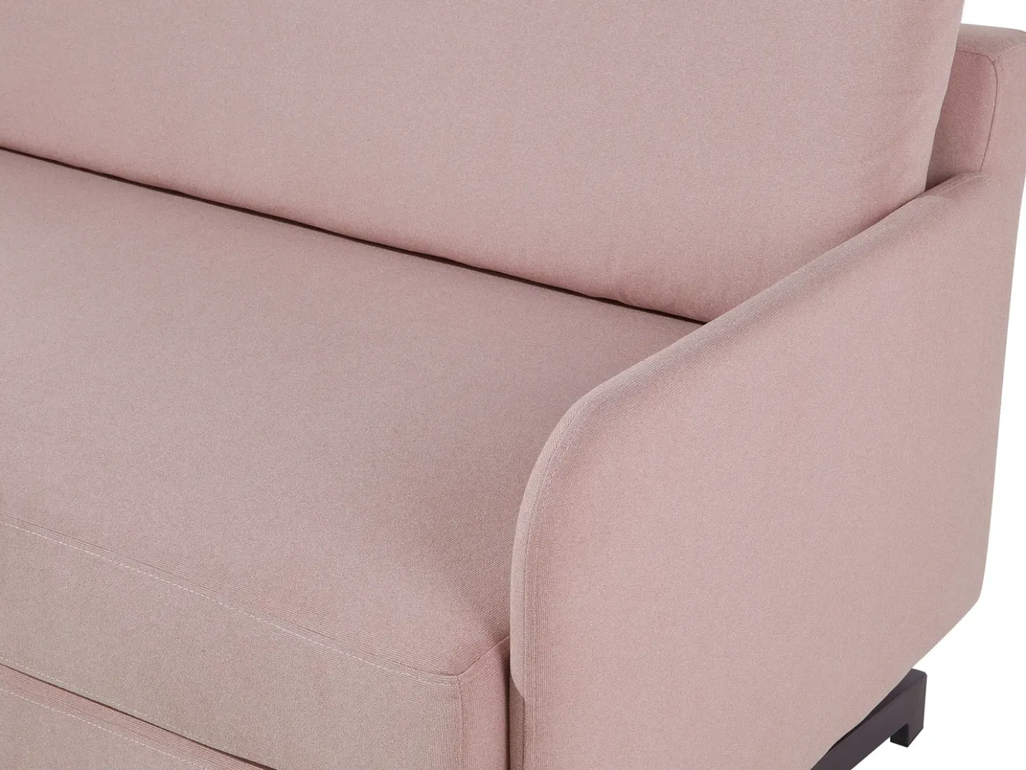 Divano letto 2 posti BELFAST Tessuto Rosa
