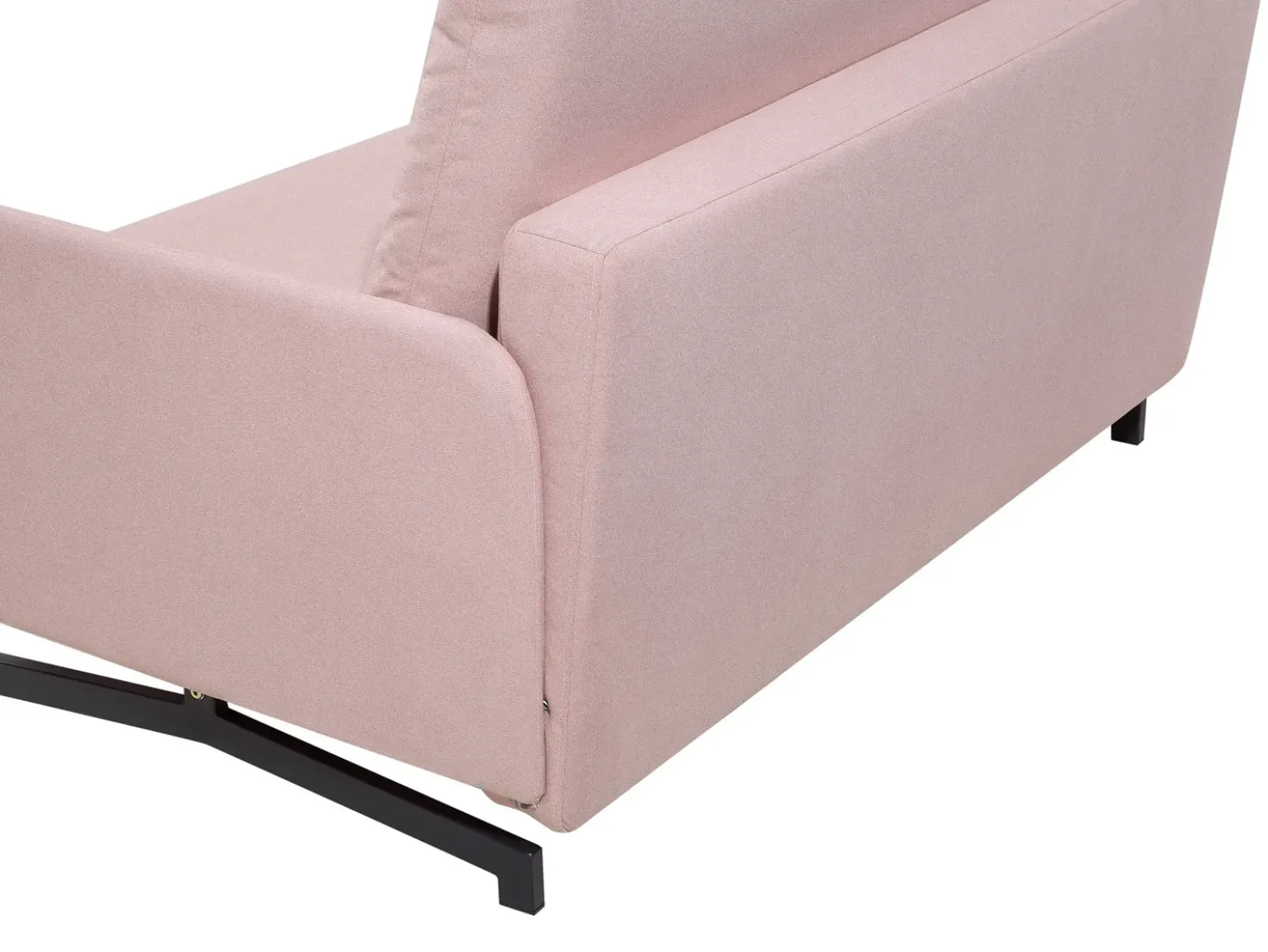 Divano letto 2 posti BELFAST Tessuto Rosa